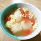 トマトと麩と卵のスープ